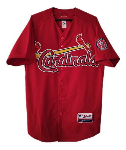 Camisola Jersey Béisbol San Luis Cardinals Roja Bordada