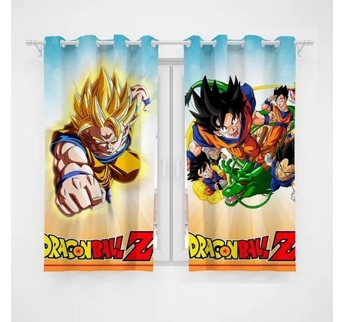 Cortina Infantil Dragon Ball Z- 2,60x1,50 Mod 02