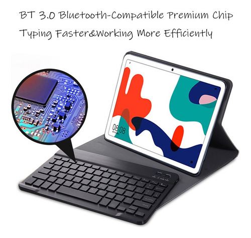 M Funda Teclado Español Y Ratón For Huawei Mediapad T3 10