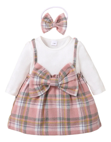 Vestido Casual Cómodo Y Fresco De Algodón Para Bebé Niña