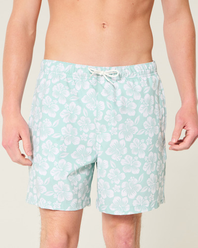 Traje De Baño Para Hombre Playa Short Bañadore Rapido Secado Azul Claro M