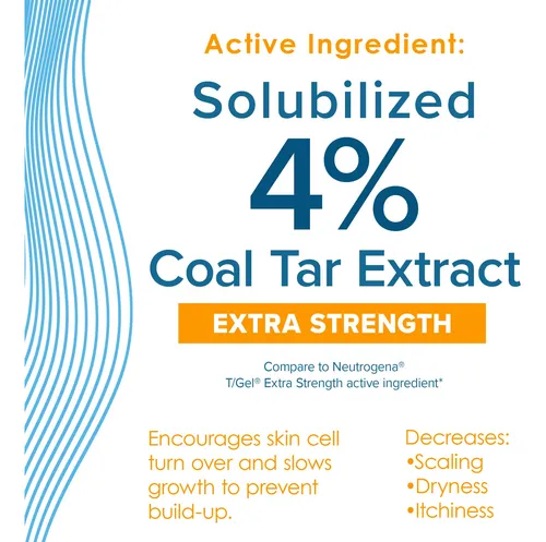Champú True+real Coal Tar, Gel Terapéutico De Alquitrán, 180