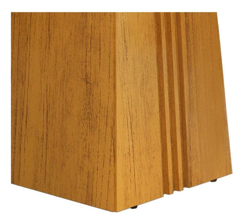 Mesa Jantar Italia C/ Tampo Madeirado C/ Vidro 120x90cm Cedr