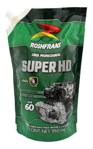 Aceite Roshfrans Monogrado Sae 60 Lubricante P/m 1 Lt.