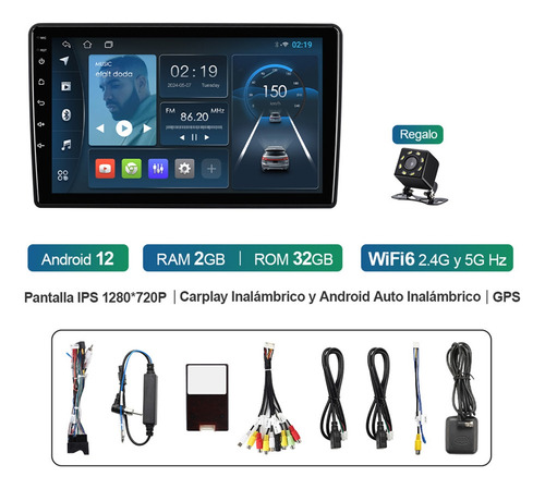 Estéreo Carplay Cámara For Vw Volkswagen Touareg 2004-2010