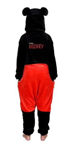 Pijama Macacão Infantil Pelúcia Kigurumi Mickey Mouse Disney