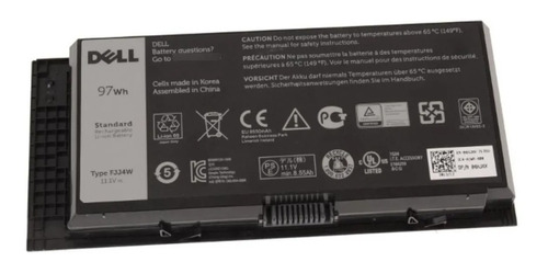Fjj4w - Original Dell Battery 11.1 V 8550 Mah 97 Wh