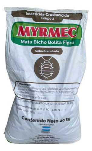 Insecticida - Crustacicida Myrmec Mata Bicho Bolita X 10 Kg