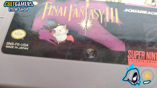 Imagen 3 de 5 de Final Fantasy Iii Snes En Excelente Estado De Conservación