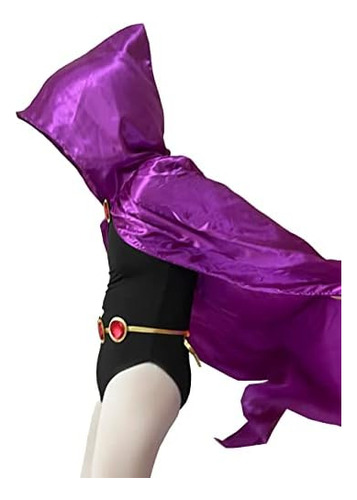 Conjunto De Disfraz De Cuervo Para Niños Con Cinturón, Mono,