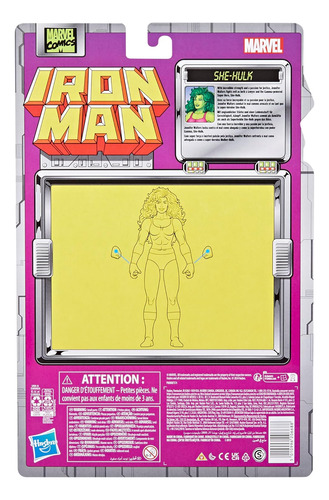 Marvel Legends Series She-hulk, Iron Man Comics Collectib...