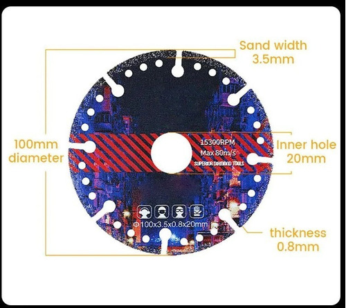  Disco Para Cortar  Vidrio,metal,lozeta  4 De Alta Calidad