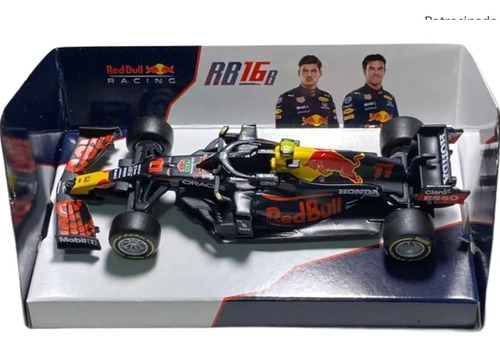 Burago 1:43 Red Bull F1 Rb16 Fórmula 1 Sergio Checo Pérez