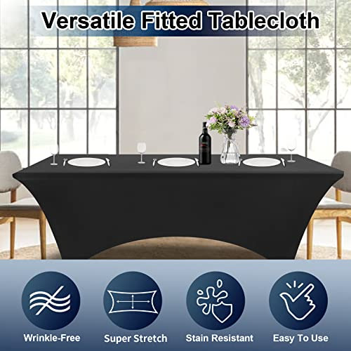 Mantel Elástico Ajustable 6 Pies Para Mesas Rectangulares Si