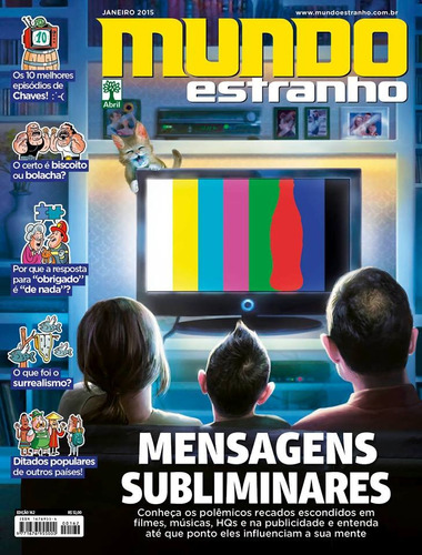 Revista Mundo Estranho 162 = Mensagens Subliminares Lacrada!