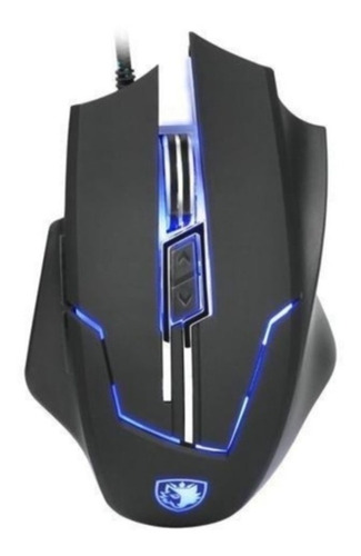 Mouse Sades Q7 Gamer Rgb Dpi Regulable Pc Ps4 Color Negro