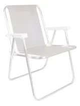 Comprar Sillas Playeras Alta Aluminio Sannet Blanco Mor