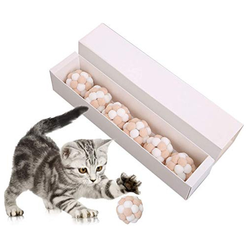 6 Piezas Juguetes Interactivos Gatito,1.7 Bolas De Gato Inch