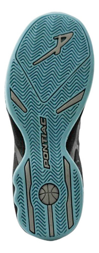 Tenis Basketball Hombre Pontiac Axl 6149 Deportivos Negros