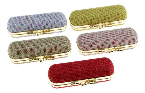 Estuche De Lápiz Labial Con Espejo Sellos De Joyería Retro