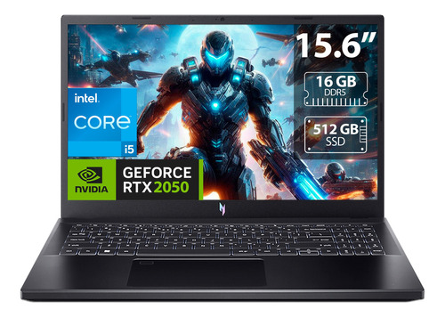 Laptop Acer Nitro V Core I5 Ram 16gb Ssd 512gb Rtx 2050 W11h Color Negro