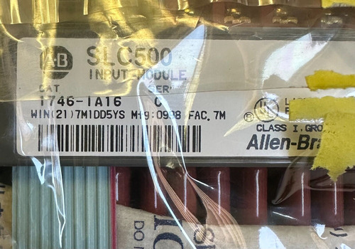 New Allen Bradley 1746-ia16 /c Slc 500 Digital Input Mod Bbz