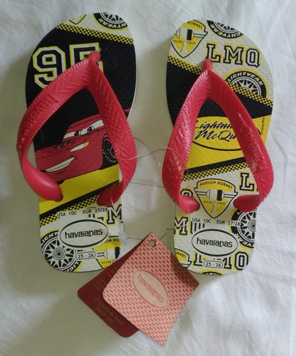 Ojotas Havaianas Cars Niño 25- 26 Rayo Mac Queen