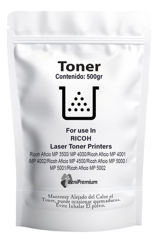 Bolsa Toner Para Ricoh Mp4002 Mp4500 Mp5002 Mp5001 Mp4001