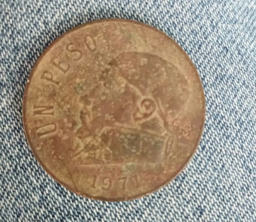 Moneda Antigua De 1 Peso Del Año 1971 