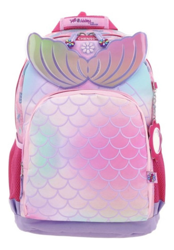 Mochila Grande Escolar Chenson Primaria Niña Sirena Happy Girl Hg66380-i