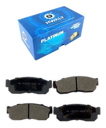 Pastillas De Freno Delantera Subaru Justy 1.0 4wd 88/89