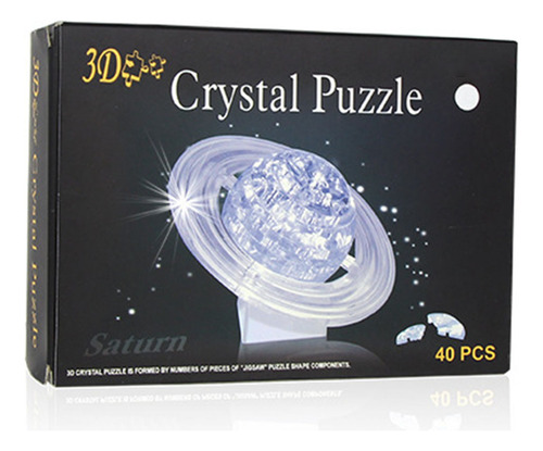 Rompecabezas De Cristal 3d Con Forma De Saturno
