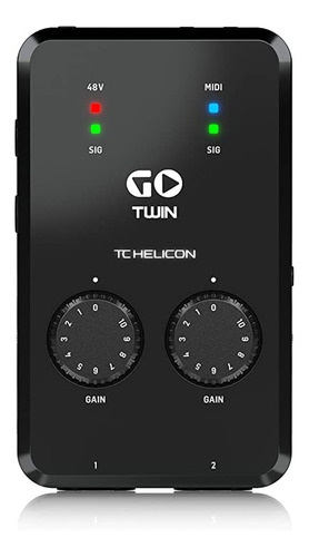 Interfaz De Audio Móvil Tc Helicon Go Twin 2 Canales