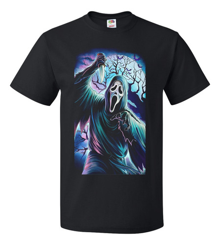 Playera Camiseta Halloween Scream Mascara Noche Terror Unsx