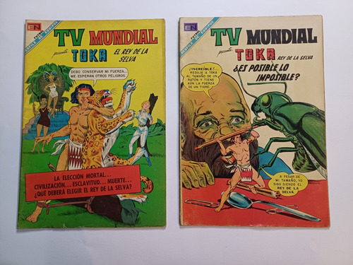 Comic Tv. Mundial,  Toka  # 118, Y 124, Ed. Por Novaro En 68