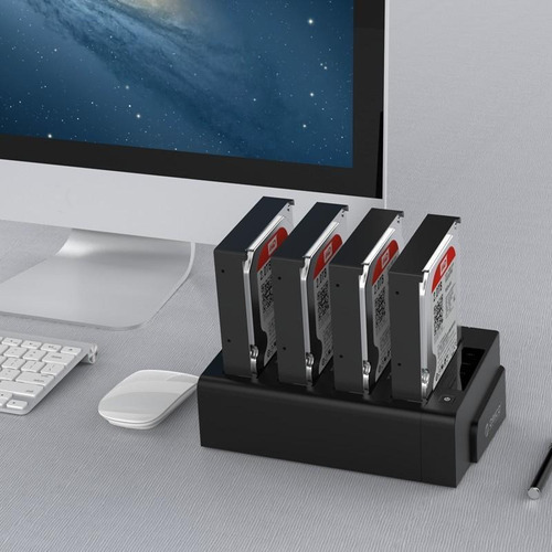 Dock Station Sata Com 4 Baias - Função Clone Orico - Preto