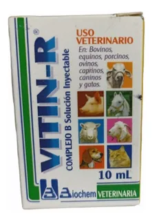 Vitin-r Complejo B Solución Inyectable Para Animales 10 Ml 