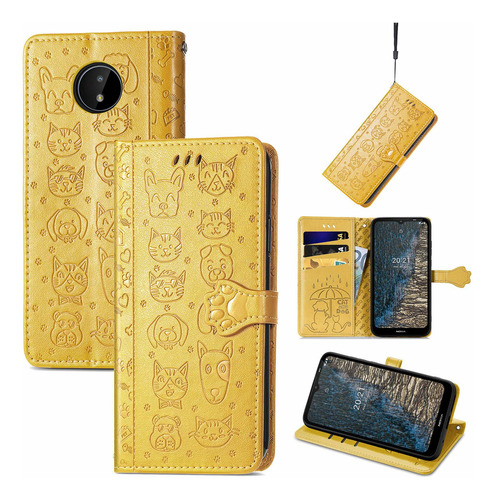 Funda Con Tapa Tipo Cartera Sd62 Para Nokia C10/c20