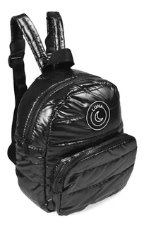 Mochila Inflada Puffer Moda Urbana Metalizada Mujer Luna