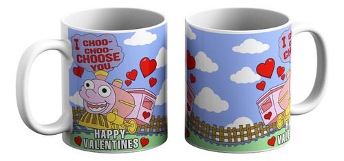 Taza San Valentin Los Simpsons Trencito Chuchu