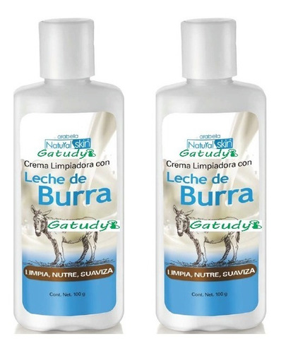 2 Cremas Limpiadora Con Leche De Burra Arabela