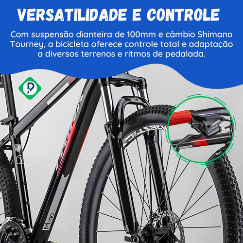 Imagem 7 de 8 de Bike Trinx M100 Max 15 Aro 29 Freio De Disco Mecânico 24v
