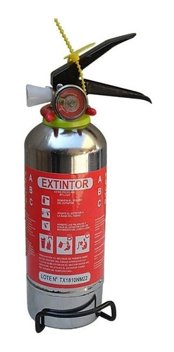 Extintor Recargable Cromo Base Recargable Extinguidor