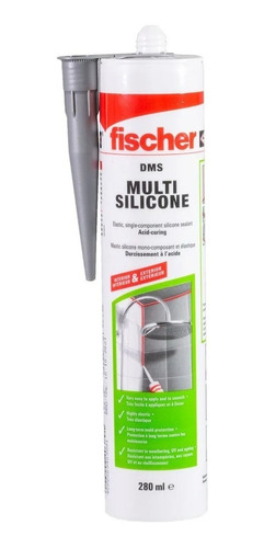  Sellador De Silicona Acetica Transparente Fischer X 280ml