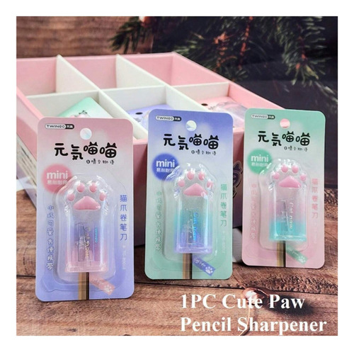 Sacapuntas Twingo Cat Paw Sea Colores Sacapuntas Kawaii