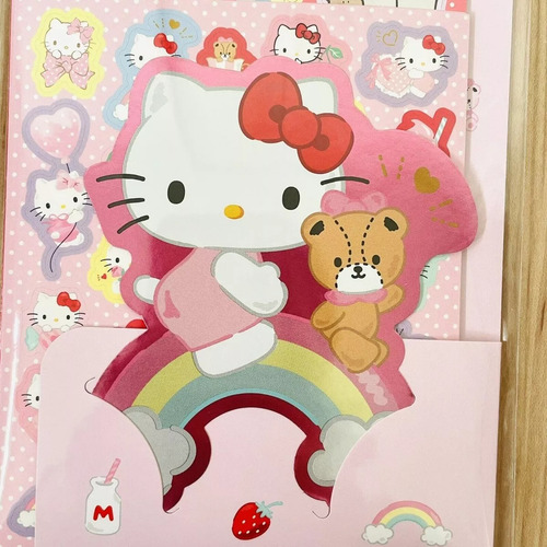 Hello Kitty Sanrio Stickers Calcomanias Kawaii Sobre