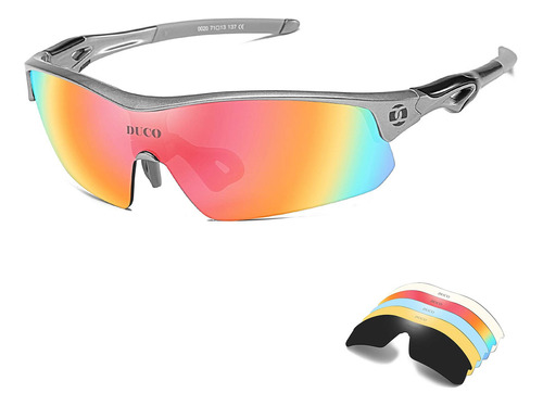 Duco Gafas De Sol Polarizadas Deportivas Para Hombre Con 5 .