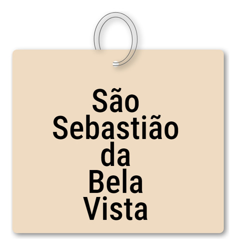 14x Chaveiro São Sebastião Da Bela Vista Mdf Souvenir
