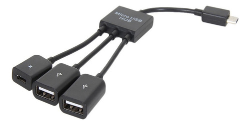 Cabina De Adaptador De Hub Otg Host Dual Micro Usb 2.0 Para