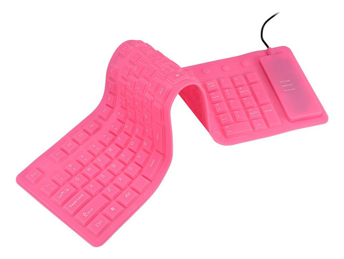 I 108 Teclas Usb Silicone Flexible Teclado Dobrável